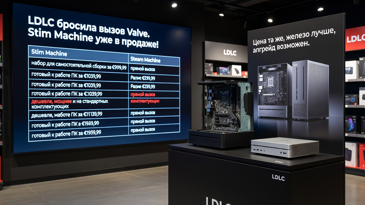 LDLC бросила вызов Valve. Stim Machine уже в продаже!