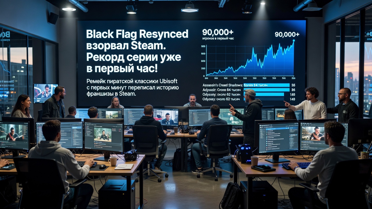 Black Flag Resynced взорвал Steam. Рекорд серии уже в первый час!