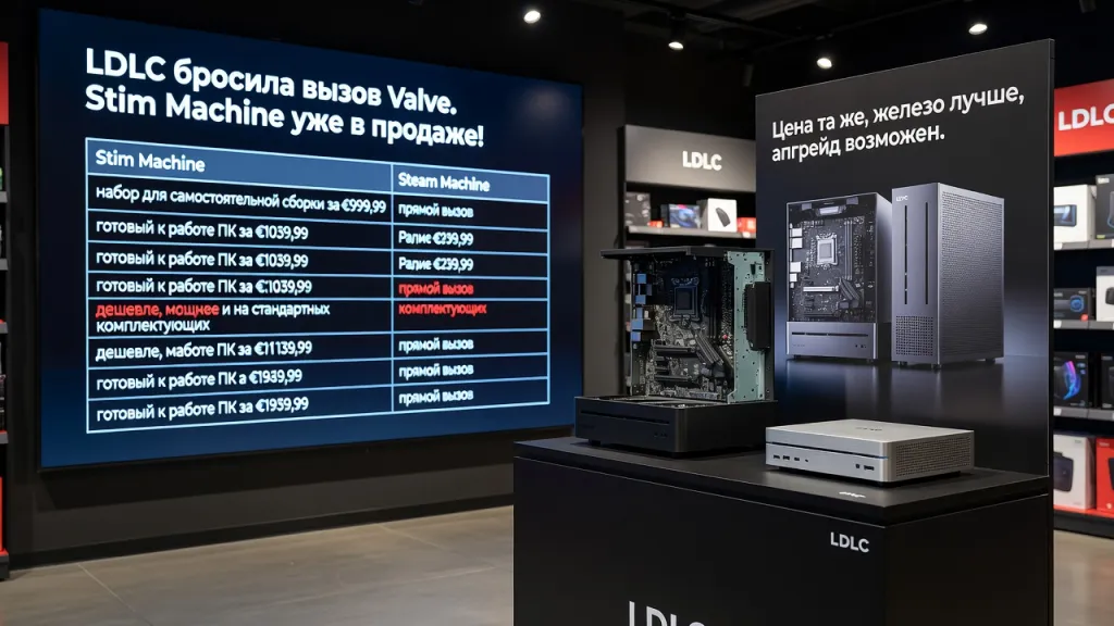 LDLC бросила вызов Valve. Stim Machine уже в продаже!